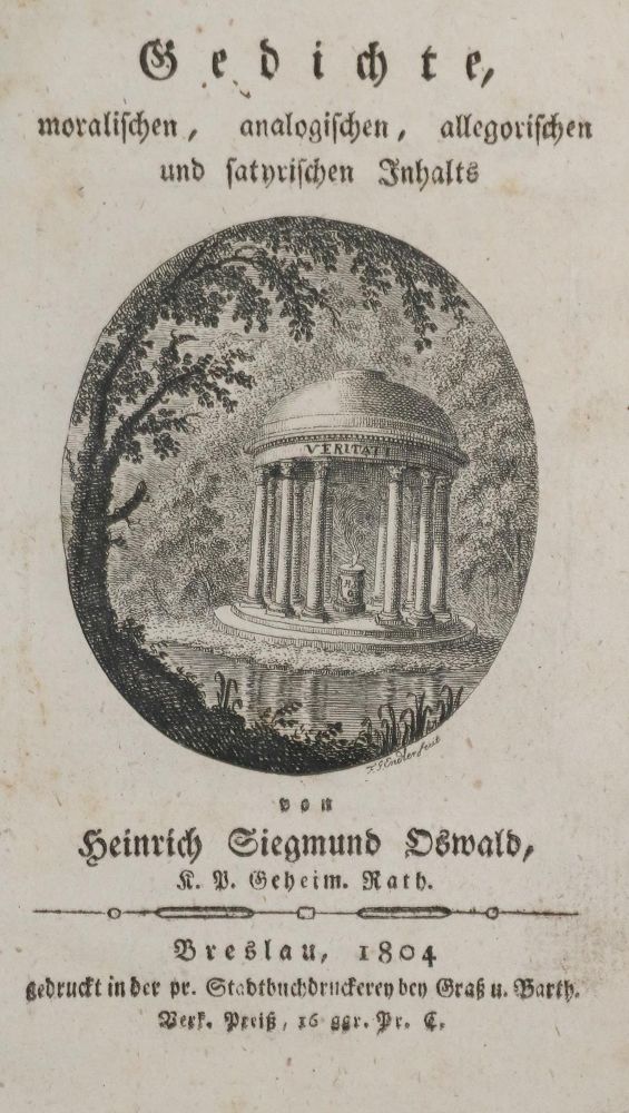 Große Abbildung Nr.1: 131-978 Oswald,H.S.: (Literatur und illustrierte Bücher bis 19.Jahrhundert)