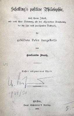 Bild Nr.1: 131-1027 Frantz,C.: (Schelling, Fuhrmann)