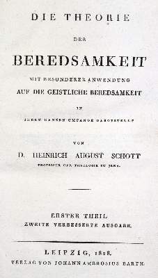 Bild Nr.2: 131-1035 Schott,H.A.: (Literatur und illustrierte Bücher bis 19.Jahrhundert)