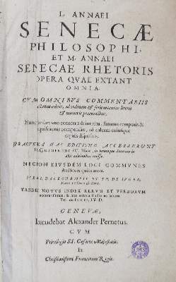 Bild Nr.1: 131-1040 Seneca,L.A.: (Literatur und illustrierte Bücher bis 19.Jahrhundert)