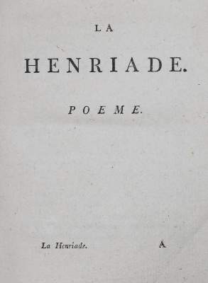Bild Nr.1: 131-1058 (Voltaire,F.M.A.de).: (Literatur und illustrierte Bücher bis 19.Jahrhundert)