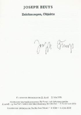 Bild Nr.1: 131-1086 Joseph Beuys.: (Beuys)