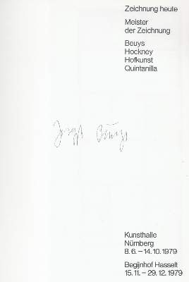 Bild Nr.1: 131-1091 Zeichnung heute.: (Beuys)