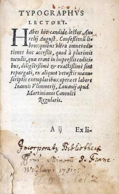 Bild Nr.1: 131-11 (Augustinus,A.: (Alte Drucke, Handschriften und Theologie)
