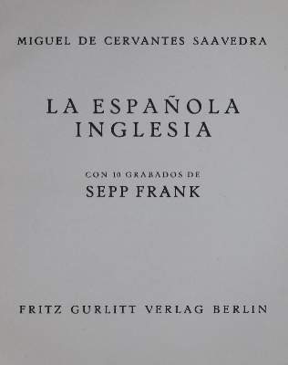 Bild Nr.3: 131-1104 Cervantes Saavedra,M.de.: (Literatur und illustrierte Bücher 20.Jahrhundert - Alte Literatur in modernen Ausgaben)