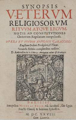 Bild Nr.4: 131-112 Gasparoni,B.: (Alte Drucke, Handschriften und Theologie)