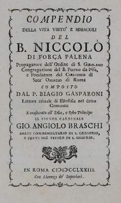 Bild Nr.5: 131-112 Gasparoni,B.: (Alte Drucke, Handschriften und Theologie)