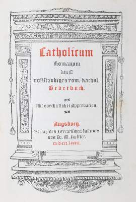 Bild Nr.1: 131-113 Catholicum Romanum: (Gebetbücher, Einband)