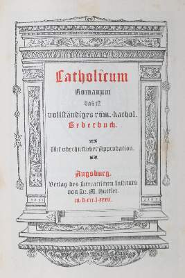 Bild Nr.2: 131-113 Catholicum Romanum: (Gebetbücher, Einband)