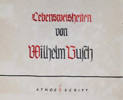 Bild Nr.2: 131-1152 Busch,W.: (Handschriften)