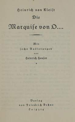 Bild Nr.1: 131-1175 Kleist,H.v.: (Literatur und illustrierte Bücher 20.Jahrhundert - Alte Literatur in modernen Ausgaben)