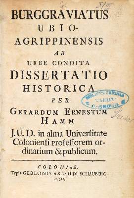 Bild Nr.1: 131-124 Hamm,G.E.: (Alte Drucke, Handschriften und Theologie)