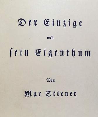 Bild Nr.1: 131-1276 Stirner,M. (= d.i. C.Schmidt).: (Literatur und illustrierte Bücher 20.Jahrhundert - Alte Literatur in modernen Ausgaben)
