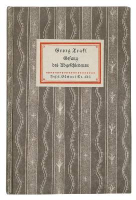 Bild Nr.1: 131-1282 Trakl,G.: (Literatur und illustrierte Bücher 20.Jahrhundert - Alte Literatur in modernen Ausgaben)