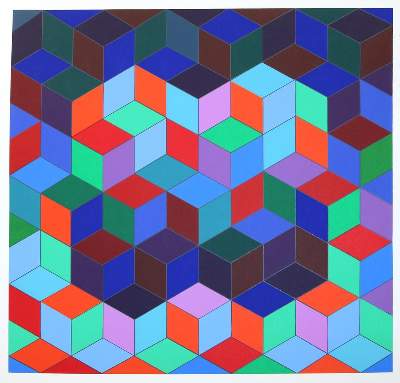 Bild Nr.27: 131-1287 Descartes,R.: (Vasarely)