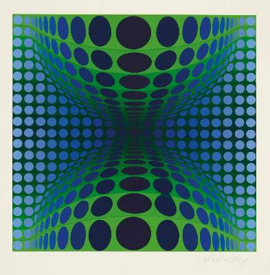 Bild Nr.3: 131-1287 Descartes,R.: (Vasarely)