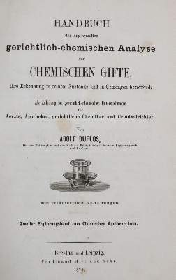 Bild Nr.1: 131-1359 Duflos,A.: (Medizin, Pharmazie)