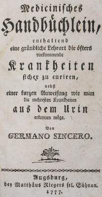 Bild Nr.1: 131-1367 Sincerus,G. (Pseud.).: (Medizin)