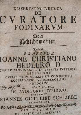 Bild Nr.1: 131-1412 Schliebe,J.G.: (Verschiedene Gebiete - Varia, Bergbau)
