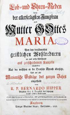 Bild Nr.1: 131-151 Hipper,B.: (Alte Drucke, Handschriften und Theologie)
