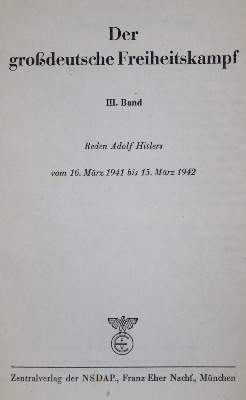 Bild Nr.1: 131-1538 Bouhler,P. (Hrsg.).: (Deutschland, Drittes Reich)