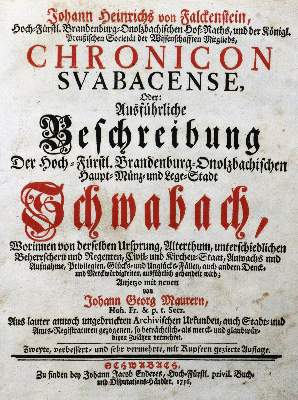 Bild Nr.1: 131-1612 Falckenstein,J.H.v.: (Deutschland, Schwabach)