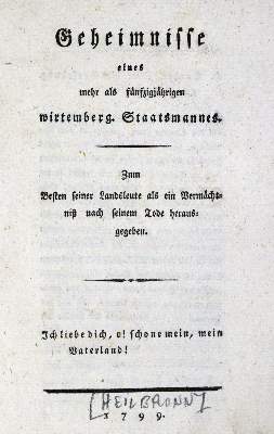 Bild Nr.1: 131-1636 (Pahl,J.G.v.).: (Deutschland, Württemberg)