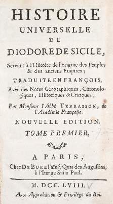 Bild Nr.2: 131-1736 Diodorus von Sizilien.: (Verschiedene Länder - Geschichte)