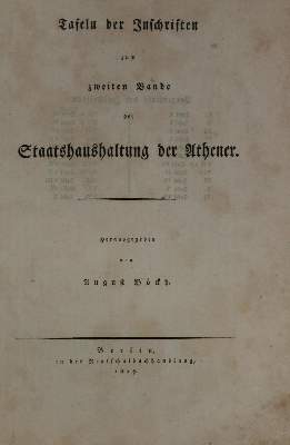 Bild Nr.1: 131-1745 Böckh,A. (Hrsg.).: (Verschiedene Länder - Geschichte, Griechenland)