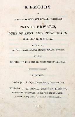 Bild Nr.1: 131-1751 Edward, Prinz von Kent.: (Verschiedene Länder - Geschichte, Grossbritannien)
