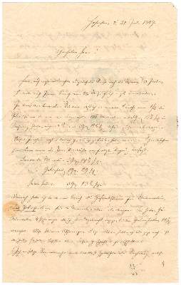 Bild Nr.1: 131-1801 Fleischer, Franz v.: (Autographen)