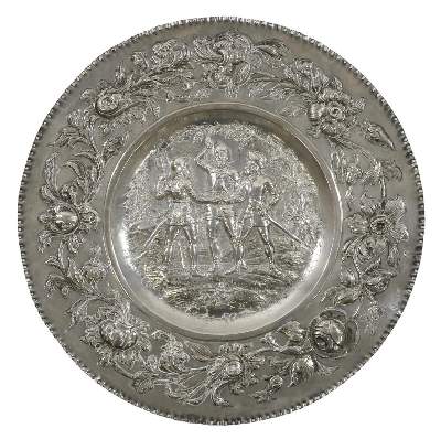 Bild Nr.1: 131-1842 Augsburg barocke Schauplatte.: (Varia)