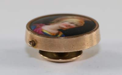 Bild Nr.3: 131-1912 Portraitknopf, Patentknopf.: (Varia, Nähzubehör, Knöpfe)