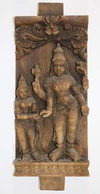 Bild Nr.1: 131-1987 Indien Holzrelief.: (Asiatika, Indien)