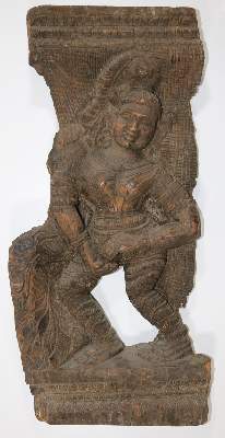 Bild Nr.3: 131-1987 Indien Holzrelief.: (Asiatika, Indien)