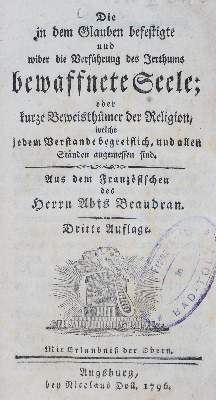 Bild Nr.1: 131-20 Beaudrand,B.: (Alte Drucke, Handschriften und Theologie)