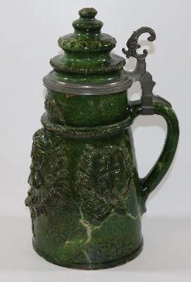 Bild Nr.1: 131-2049 Großer Historismushumpen: (Porzellan u. Keramik, Fayencen)