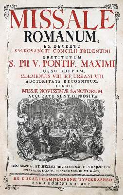 Bild Nr.1: 131-205 Missale Romanum,: (Alte Drucke, Handschriften und Theologie)