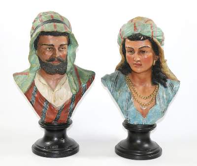 Bild Nr.1: 131-2057 Orientalisches Paar: (Porzellan u. Keramik, Fayencen)