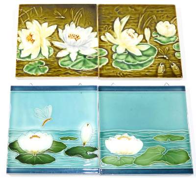 Bild Nr.2: 131-2071 Fliesenbilder Jugendstil.: (Porzellan u. Keramik, Fliesen)