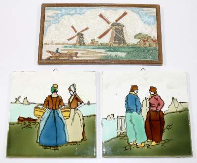 Bild Nr.1: 131-2076 Grohner Wandplattenfabrik.: (Porzellan u. Keramik, Fliesen)