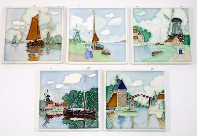 Bild Nr.2: 131-2076 Grohner Wandplattenfabrik.: (Porzellan u. Keramik, Fliesen)