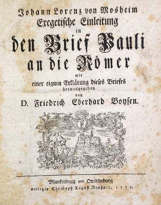 Bild Nr.2: 131-208 Mosheim,J.L.: (Alte Drucke, Handschriften und Theologie)