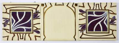 Bild Nr.1: 131-2099 Zwei Jugendstil: (Porzellan u. Keramik, Fliesen)