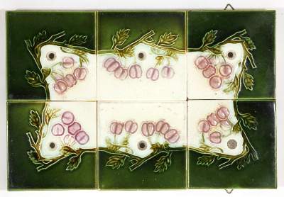 Bild Nr.2: 131-2099 Zwei Jugendstil: (Porzellan u. Keramik, Fliesen)