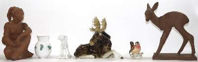 Bild Nr.1: 131-2115 Tierfiguren.: (Porzellan u. Keramik)