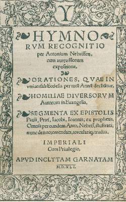 Bild Nr.1: 131-213 Nebrija,A. de.: (Alte Drucke, Handschriften und Theologie)