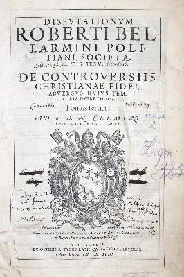 Bild Nr.1: 131-22 Bellarmin,R.: (Alte Drucke, Handschriften und Theologie)