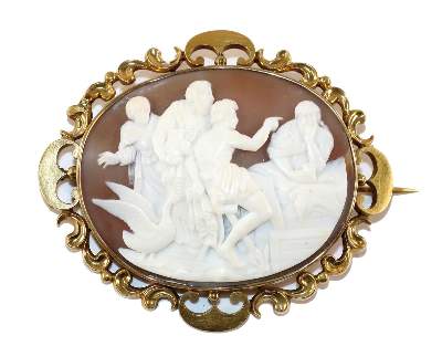 Bild Nr.1: 131-2217 Prachtbrosche.: (Schmuck, Broschen, Gemmen und Kameen)