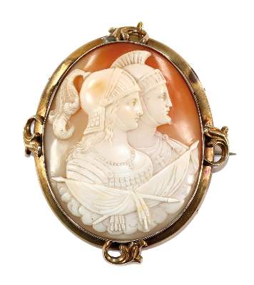 Bild Nr.1: 131-2223 Prachtkamee,: (Schmuck, Broschen, Gemmen und Kameen)